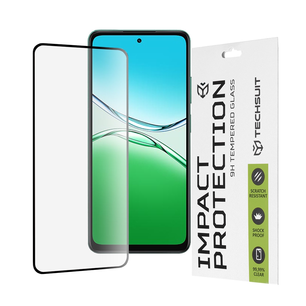 Folie pentru Oppo A5 4G - Techsuit 111D Full Cover / Full Glue Glass - Black