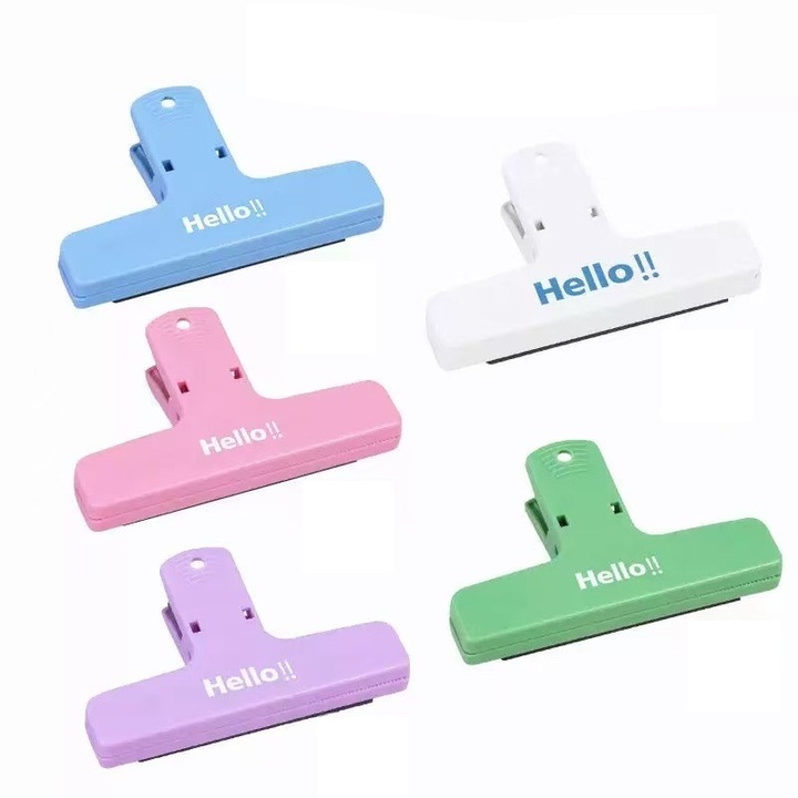 KitsKap®Magnetic suction handheld account holder with high appearance and strong magnetic force clip for creating office supplies, documents, bills, and number of clips (set of 5)