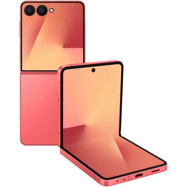 Смартфон Samsung Galaxy Z Flip7, 12GB RAM, 512GB, 5G, Coralred