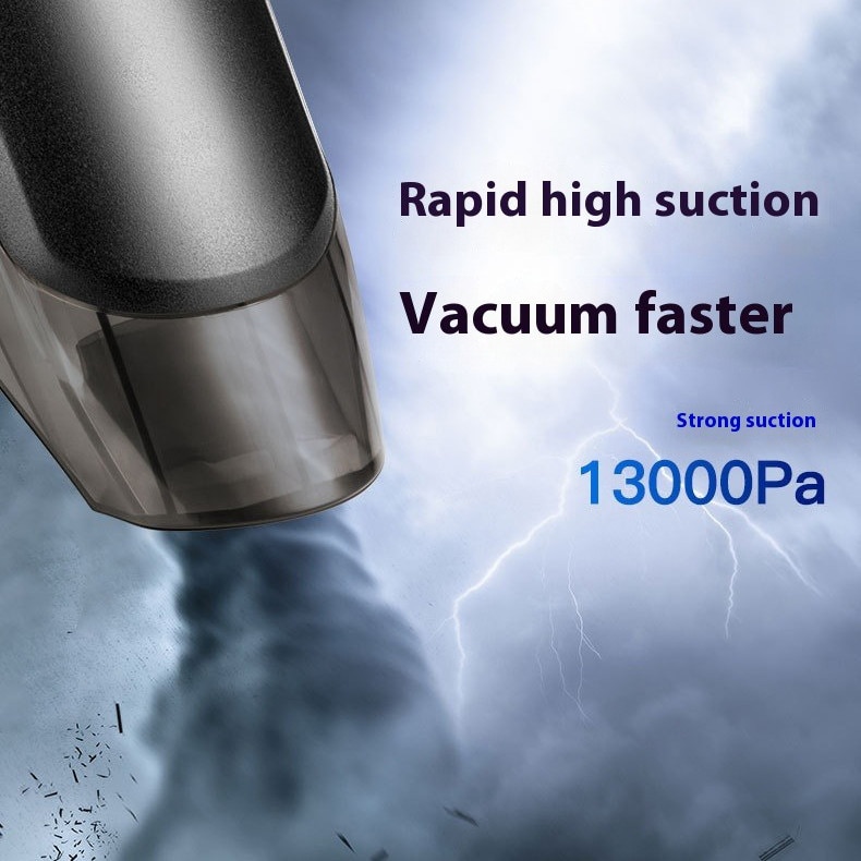 Aspirator Portabil pentru Casa si Masina, ORBER, fara fir, cu motor periat, aspirator umed si uscat, 13000 Pa, 3 baterii reincarcabile de 2000 Mah, 40 W, hepa de curatare detasabil, negru