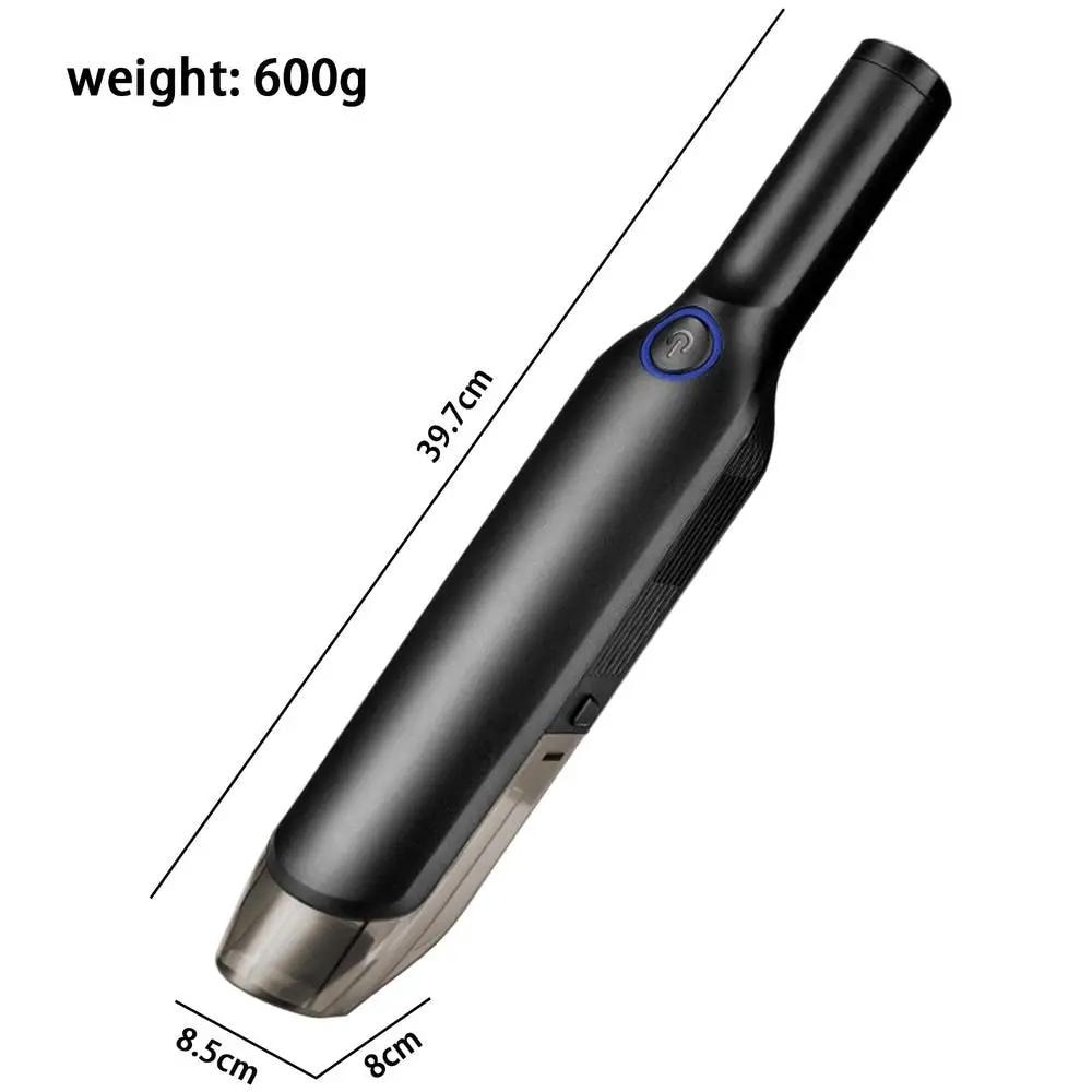 Aspirator Portabil pentru Casa si Masina, ORBER, fara fir, cu motor periat, aspirator umed si uscat, 13000 Pa, 3 baterii reincarcabile de 2000 Mah, 40 W, hepa de curatare detasabil, negru
