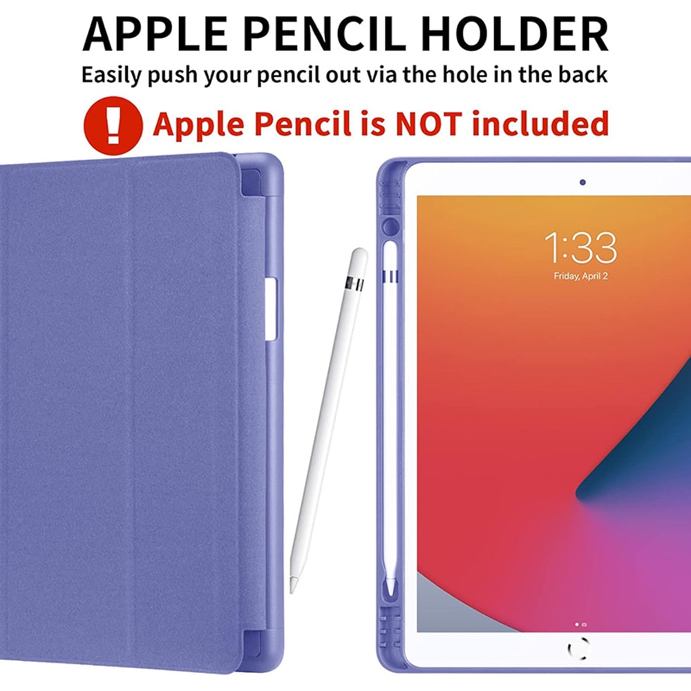 Husa tableta, Kosiil®, pentru iPad Air 3, iPad Pro, 10.2/10.5', cu suport pentru creion, protectie completa, mov