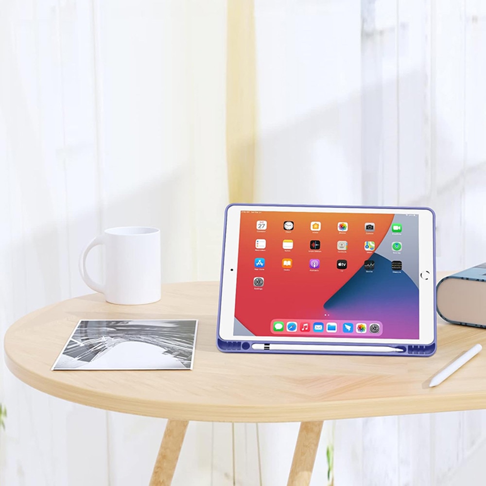 Husa tableta, Kosiil®, pentru iPad Air 3, iPad Pro, 10.2/10.5', cu suport pentru creion, protectie completa, mov