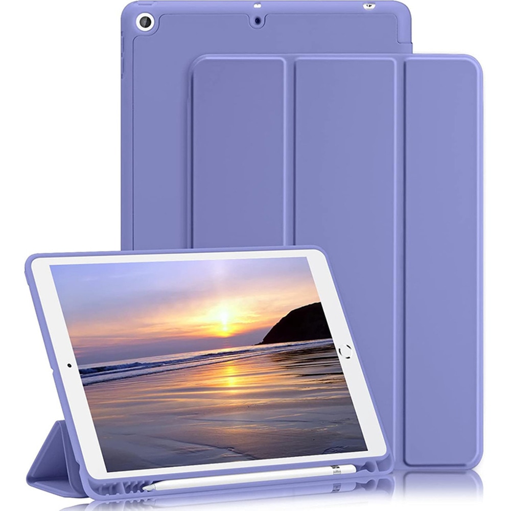 Husa tableta, Kosiil®, pentru iPad Air 3, iPad Pro, 10.2/10.5', cu suport pentru creion, protectie completa, mov