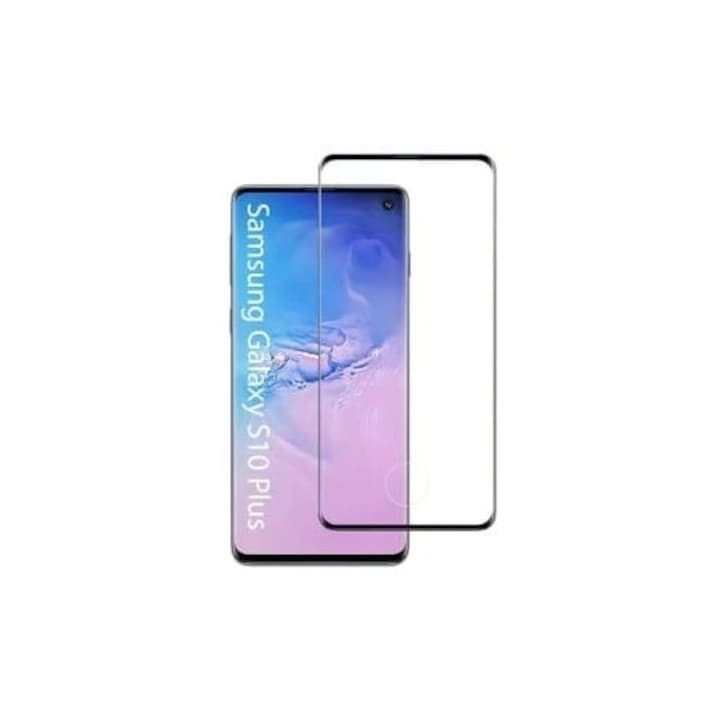 Folie pentru Samsung Galaxy S10, SKYDDAR INNOVATION, Sticla Securizata, Ultra HD, Protectie 111D, Montare Simpla, set cu sticker, Transparent