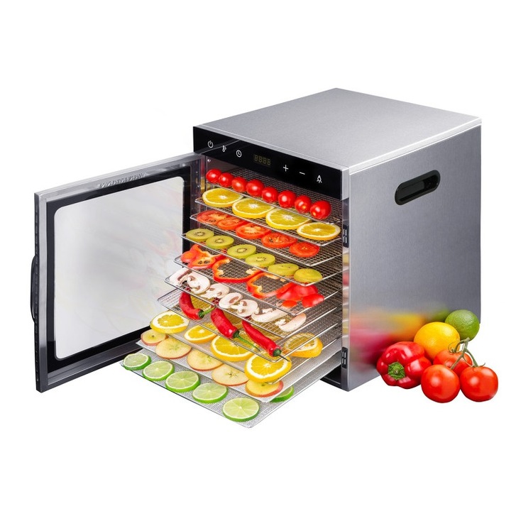 Dezumidificator Wartmann WM-2110DH, 800W, 25-90°C, 34,5x39,3x42,5cm, 10 discuri inox, set