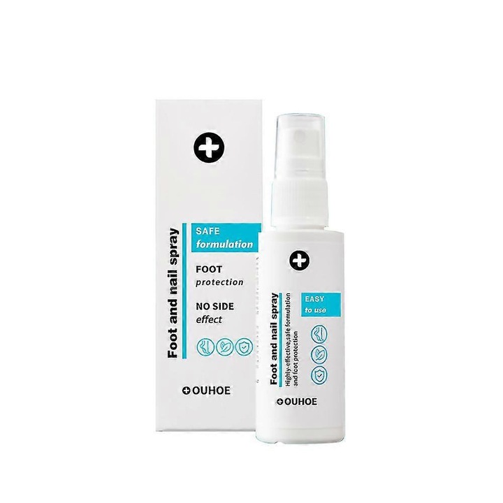 Spray pentru picioare, Ouhoe, 50g, 2.7x2.7x11.4cm, protectie antifungica, eliminare miros neplacut