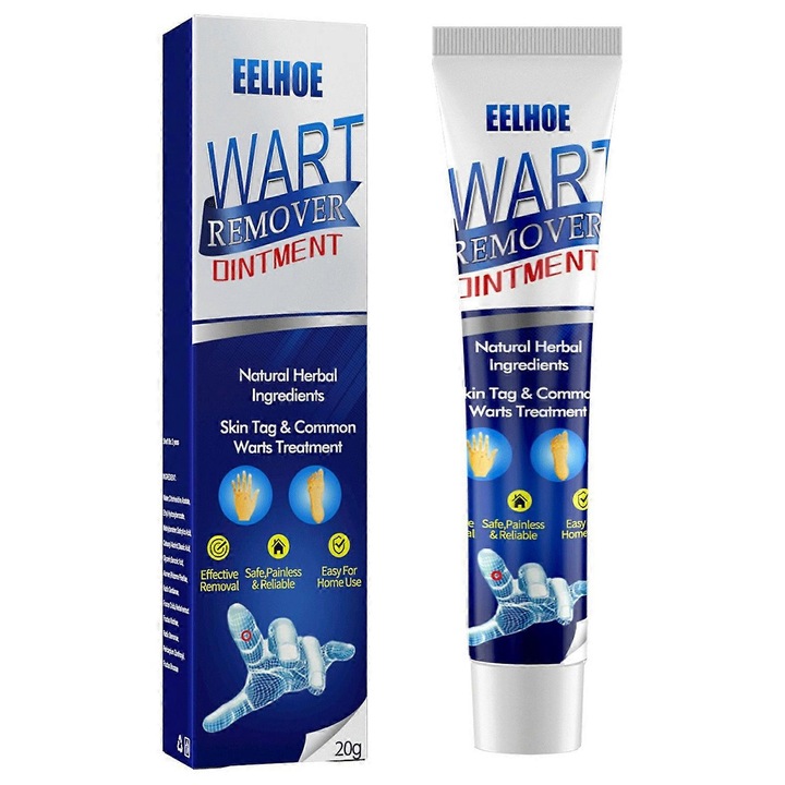 Крем за премахване на брадавици, 12,3x3 см, комплект от 1-3 броя