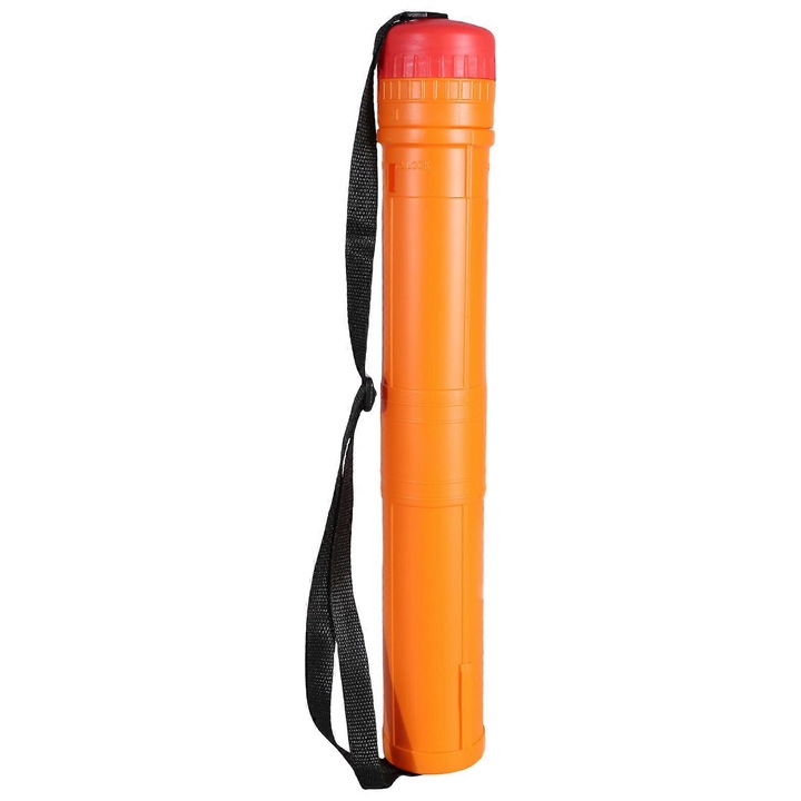Tub telescopic pentru documente, 44-75.5cm, rezistent la apa, portocaliu