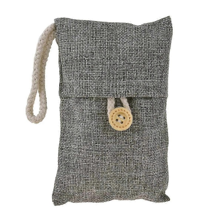 Бамбукови торбички за абсорбиране на влага и контрол на миризми, комплект от 4 броя, многократни, екологични, 20x30см