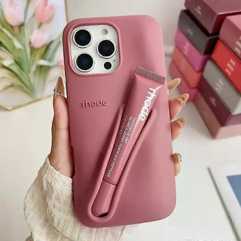 Husa telefon Rhode Lip Gloss Salty Tan, set pentru iPhone 16, 15