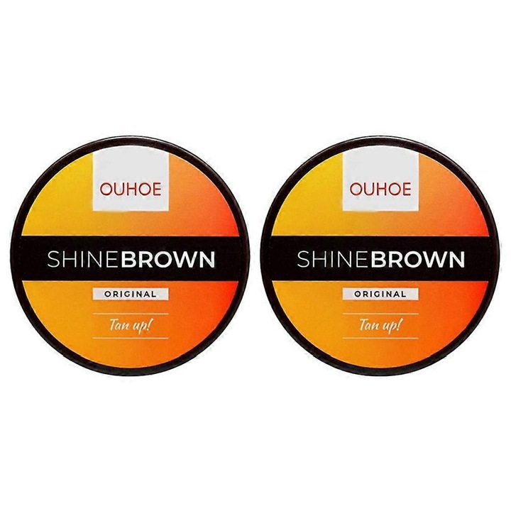 Комплект от 2 автобронзиращи крема, OUHOE, Бърз ефект, златист нюанс, за всеки тип кожа