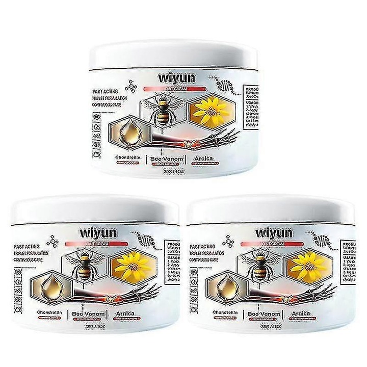 Crema pentru articulatii cu venin de albine, 30g, 5.4x4cm, set 3 bucati