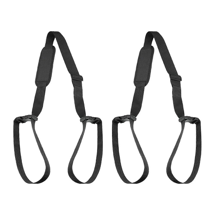 Curele de transport pentru scaune de plaja, set de 2, ajustabile, constructie rezistenta, 180cm, nylon