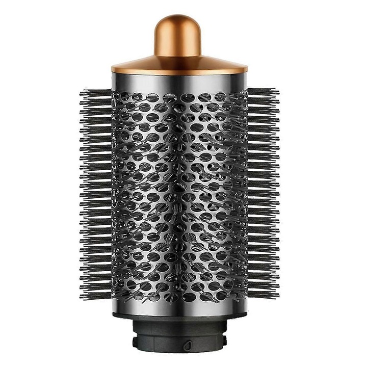 Perie rotunda volumizanta pentru Dyson Airwrap, dimensiune mare, culoare aurie, set de 1 bucata