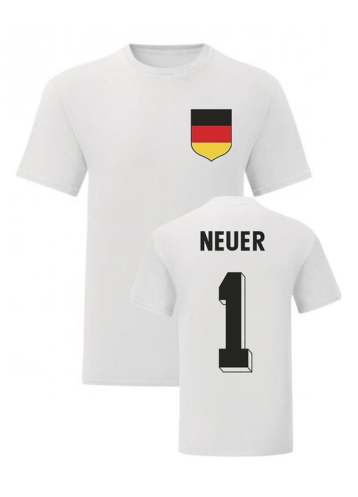 Férfi focimez, Manuel Neuer modell, poliészter, fehér