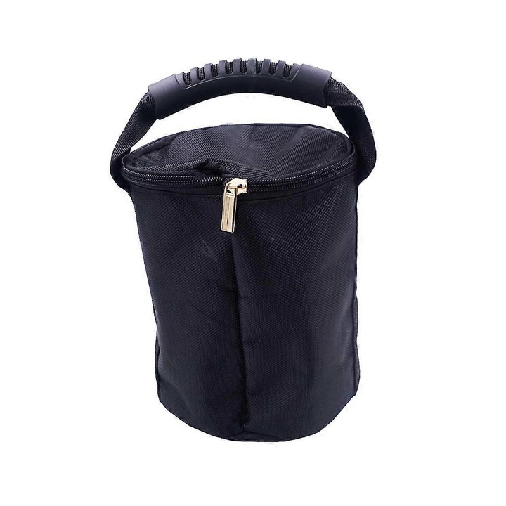 Kettlebell reglabil 10kg negru material moale compact