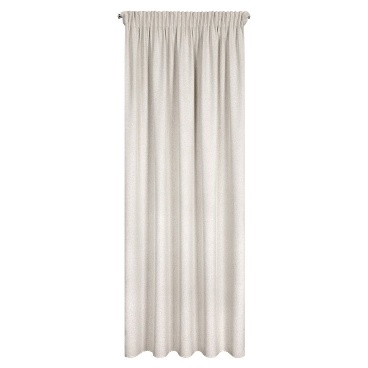 Едноцветна завеса Eurofirany Eris бежова 140x270см полиестер