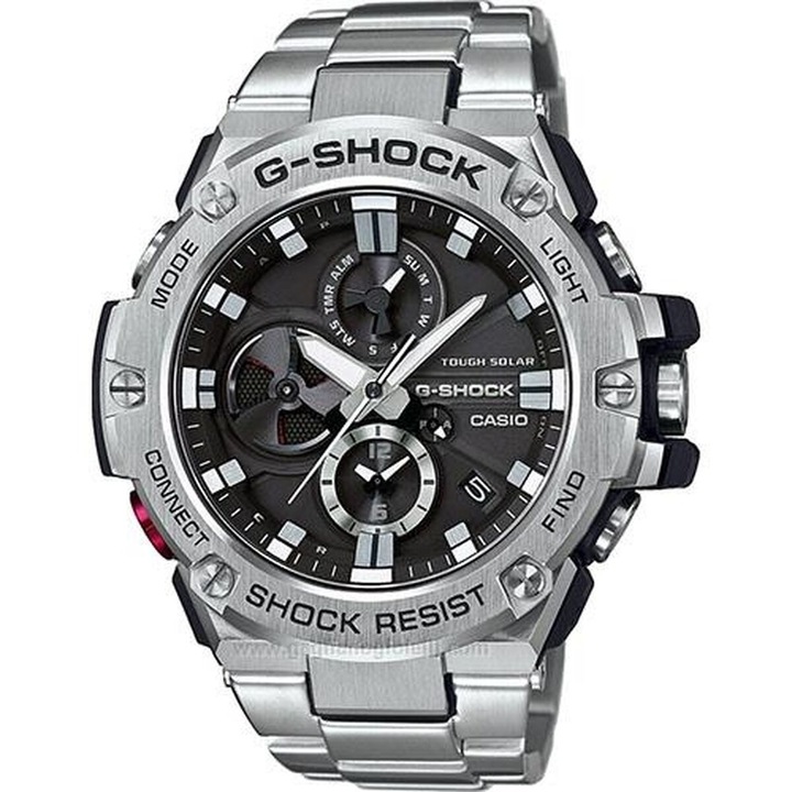 Смарт часовник Casio G-Shock G-STEEL, мултифункционален, неръждаема стомана, 53мм, водоустойчивост 20 атм