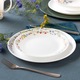 Farfurie plata AMBITION Bloom, 24cm, sticla opal, model floral
