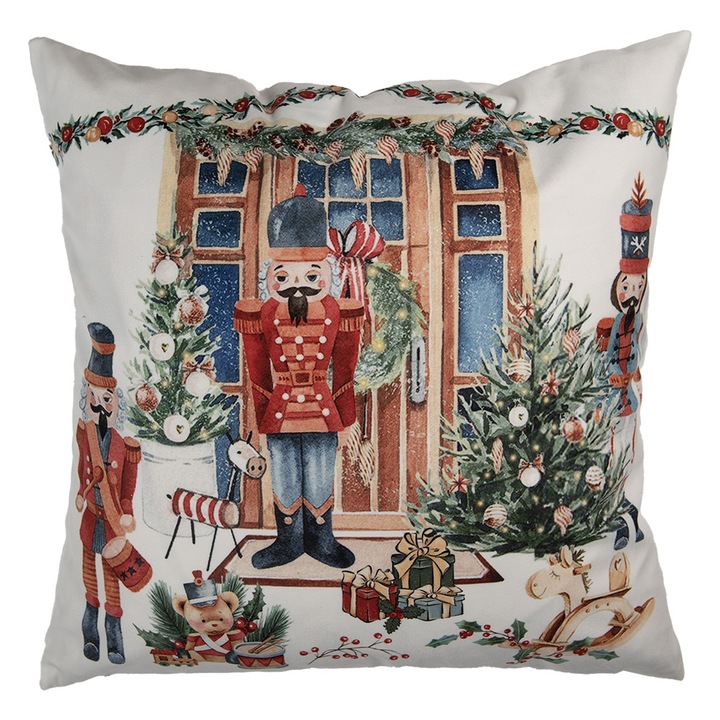 Fata perna textil multicolor Spargatorul de Nuci 45x45 cm