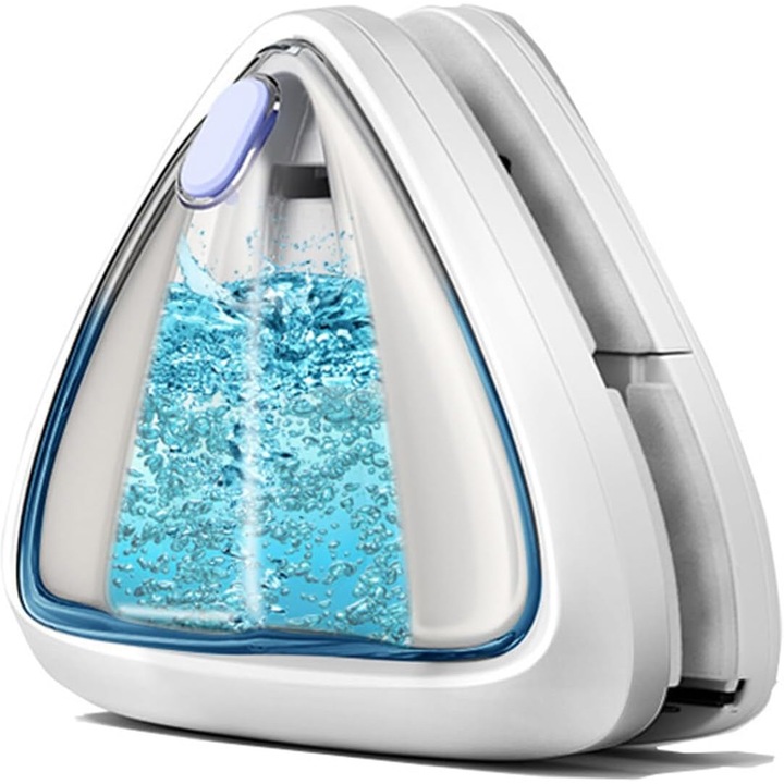 Stergator geam magnetic, cu rezervor de apa, cu fir anti-cadere, dublu fata, pentru geamuri de 8-15mm