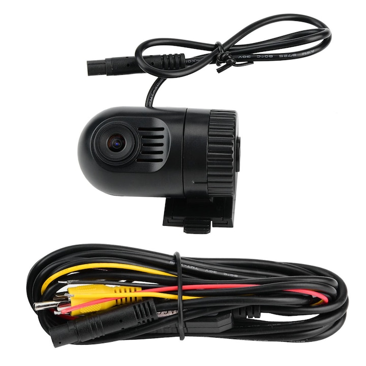 Camera auto DVR, 150g, 1280x720, design compact, pentru siguranta la volan