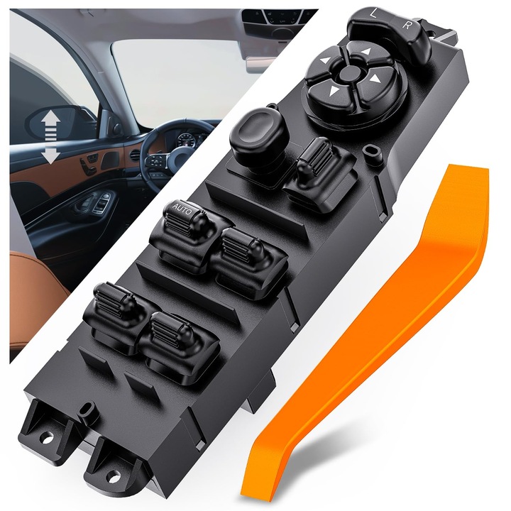 Főkapcsoló elektromos ablakokhoz Jeep Cherokee 1997-2001, 8+12 tűs, szétszerelő szerszámmal