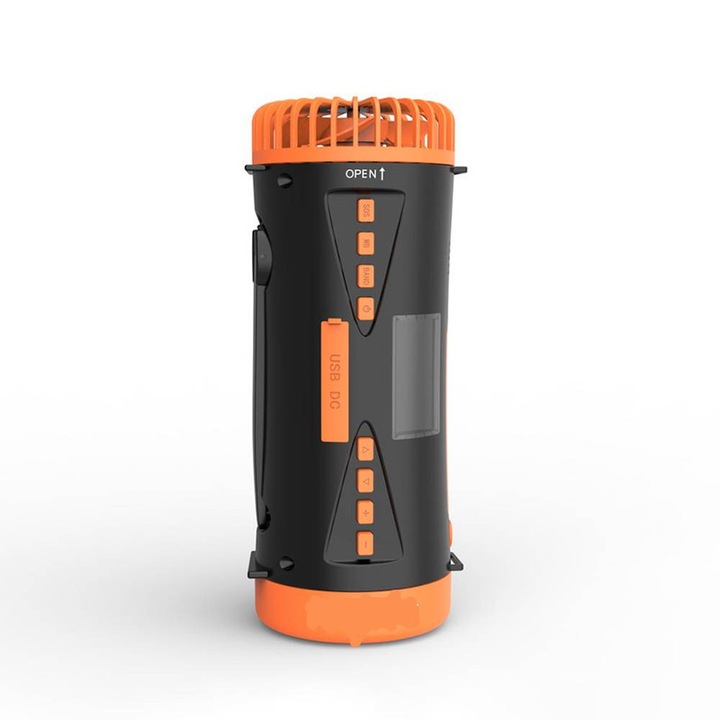 Radio de urgenta cu alerta meteo, Negru/Portocaliu