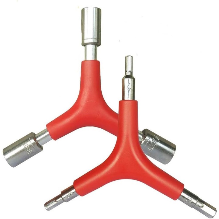 Set de 2 chei hexagonale in forma de Y, 4x5x6mm si 8x9x10mm, pentru reparatii bicicleta, design ergonomic, usor si portabil