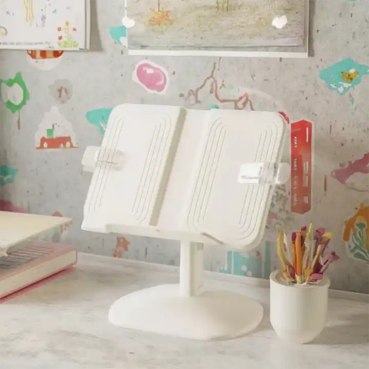 Suport de carte ajustabil, multifunctional, pentru documente, culoare alba, dimensiuni 30x25cm