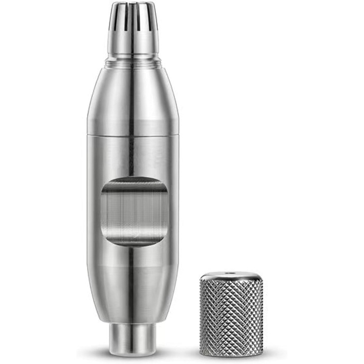 Aparat de tuns nas si urechi din inox, manual, pentru barbati si femei, usor, ecologic