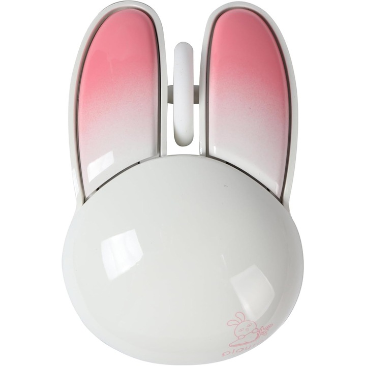 Mouse wireless, roz, dual-mode Bluetooth & 2.4G, 1200 dpi, clic silentios, 10 m, compatibila cu Windows, Mac OS