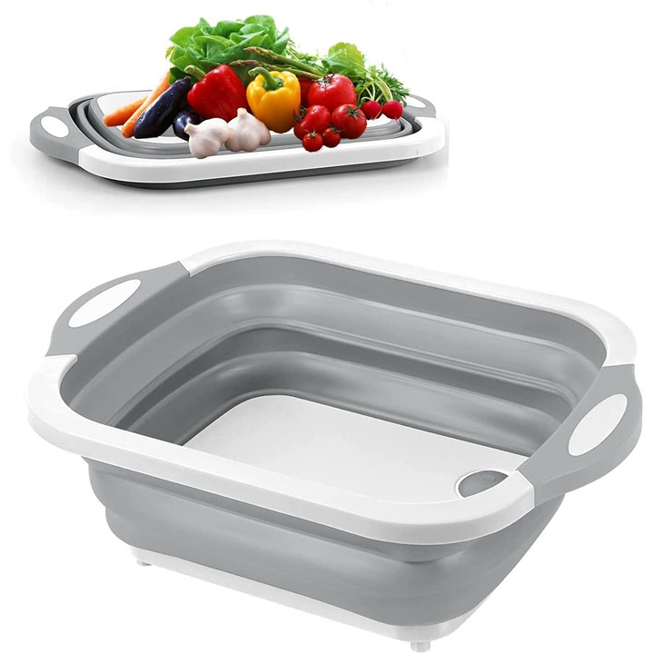 Taietor pliabil, multifunctional, 15x3cm, pentru legume, fructe si carne, design portabil