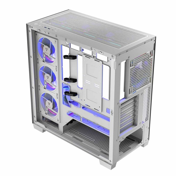 Carcasa ATX Semi-tower Modecom AT-STELLAR-8F-ARGB-20, culoare neagra, dimensiuni 20x40x50cm