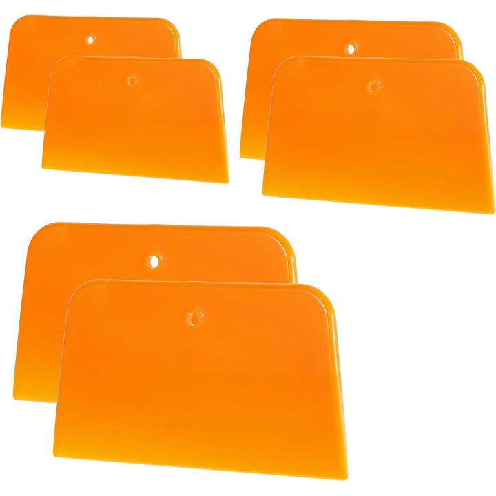 Set de 6 spatule din plastic reutilizabile, pentru caroserie auto
