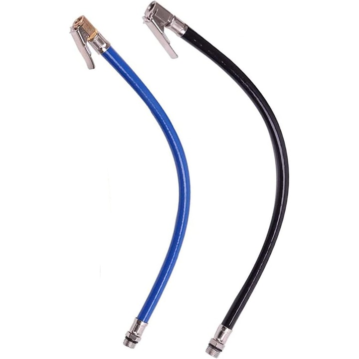 Set 2 Piese Tub de Gonflare Pneuri, Flexibil, Usor de Instalare