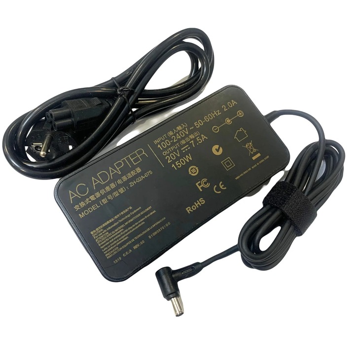 Incarcator pentru Asus, 150W, 20 V, 7.5 A, 6.0x3.7, negru