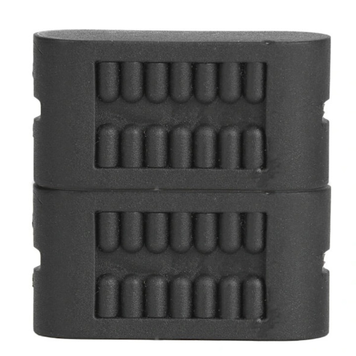Insert pentru placa de surf/paddleboard/placa de salvare, din plastic rezistent, montare cu suruburi, negru, 2 bucati