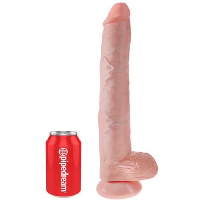 Дилдо King Cock, XL, 30x6 см, PVC, С основа и вендуза