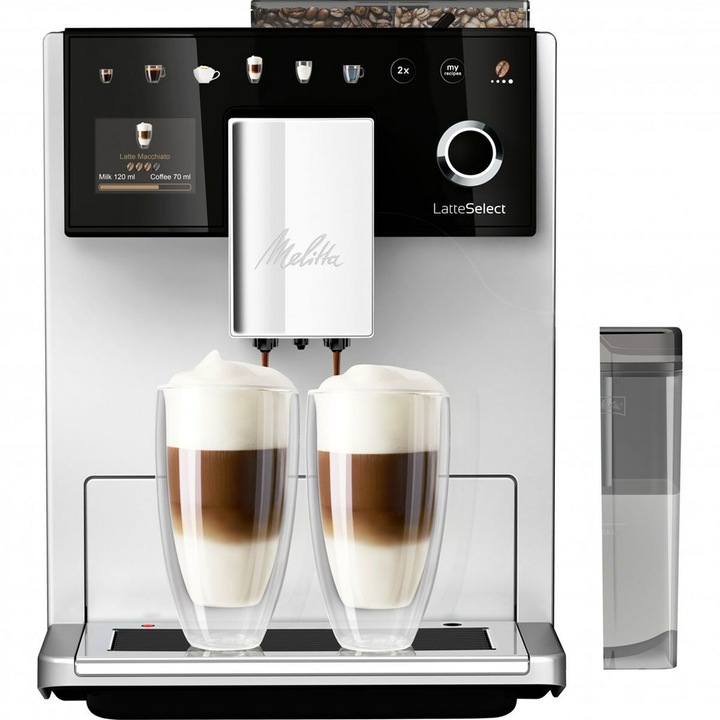 Espressor automat Melitta F630-212 argintiu 1400W 1.8L 15bar