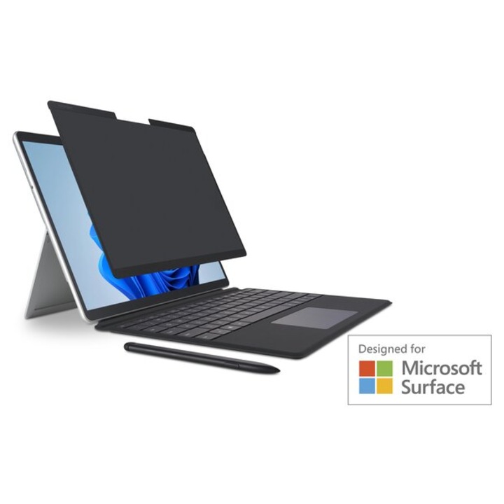 Kensington MagPro Elite Магнитен протектор за екран за поверителност за Surface Pro 11/10/9/8, черен