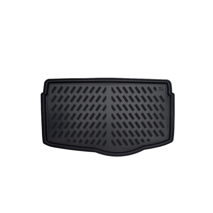 Prémium tálcás csomagtartó szőnyeg, kifejezetten a 2017 utáni Volkswagen Polo MK6 alacsony padlójú ferdehátú modellhez.