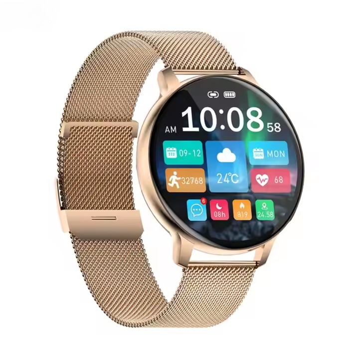 Smartwatch X-PART, model dama, aurie, 280 mah, compatibil Android si iOS