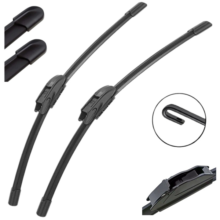 Set stergatoare X-PART 525x475mm, pentru parbriz, rezistente la conditii meteo, montaj usor