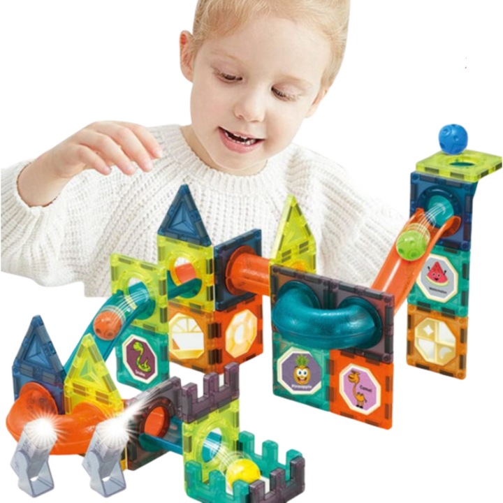 Set de constructie X-PART, 42 elemente, 3D, educativ