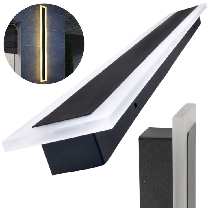 X-PART LED fali lámpa 60cm, kültéri, 12W, meleg színű