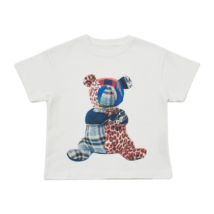 Gyerek póló, APLUS DMINUS, Pamut, Fehér, Fehér