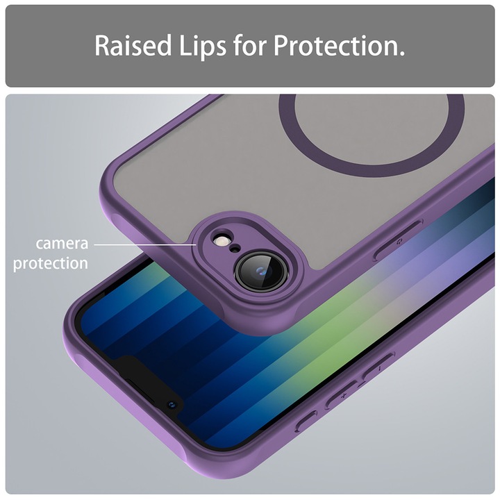 Husa pentru iPhone 16e - Techsuit HaloFrost II MagSafe - Purple