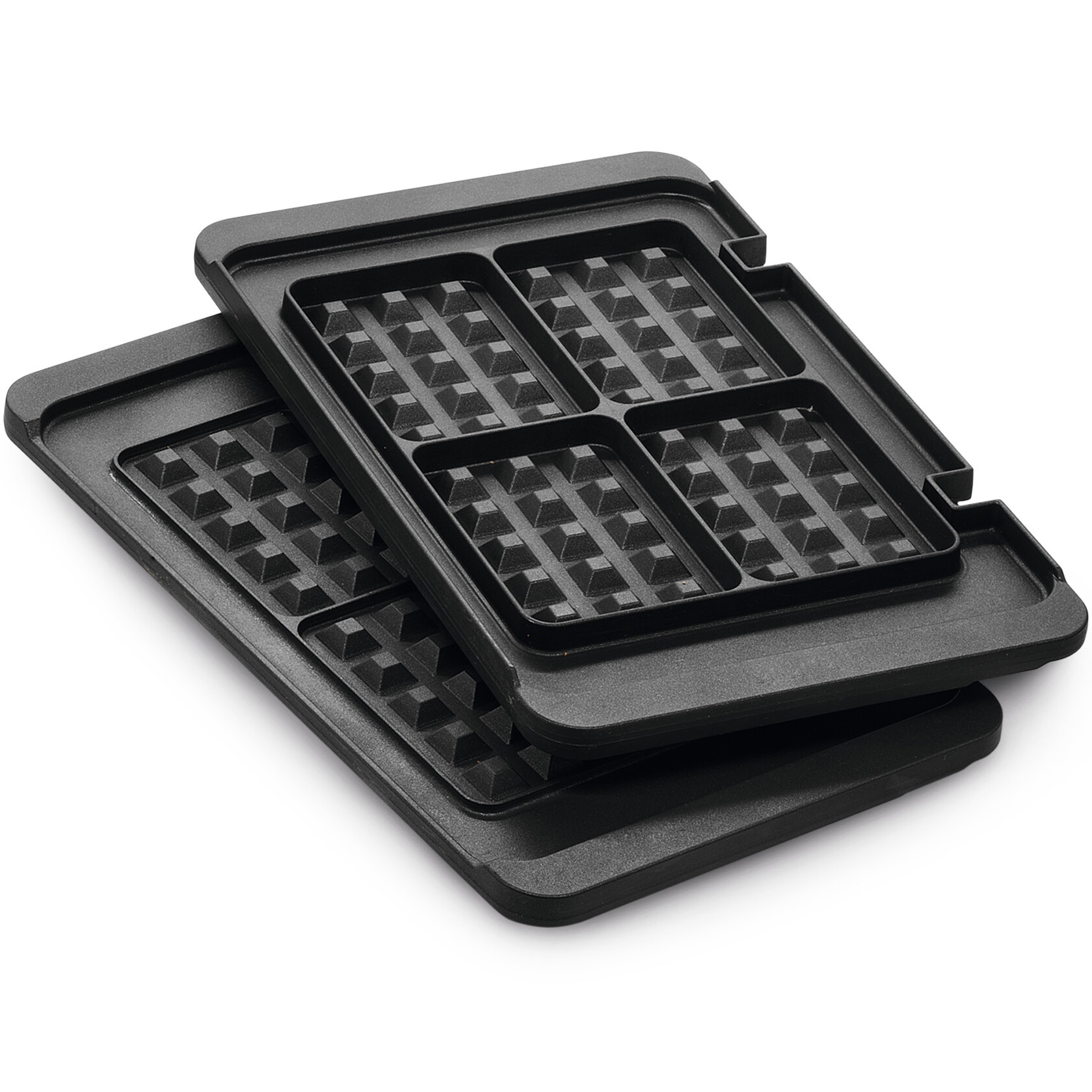 Set 2 placi gofre Braun BRSK007, 37 x 23 cm, aluminiu turnat, detasabile, compatibile cu gratarul electric Braun Multigrill 9 & 9 PRO